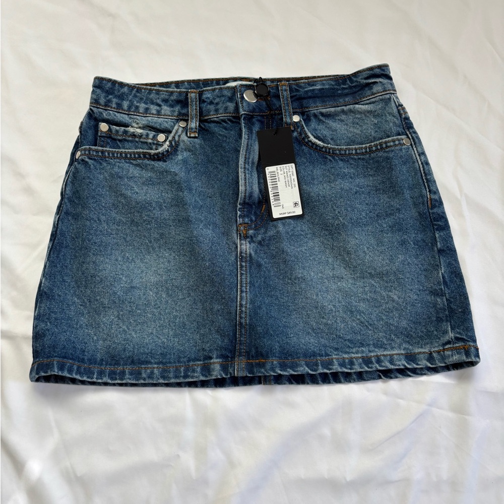 Gianni Bini Classic Blue Denim Mini Skirt